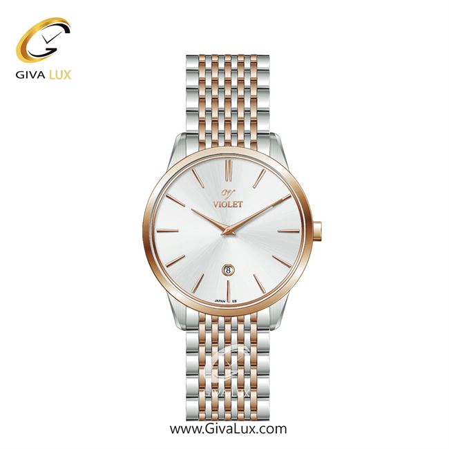 ساعت مچی اورجینال زنانه ویولت VIOLET نقره ای-رزگلد | نقره ای-رزگلد| نقره ای| کد رفرنس 0639/2